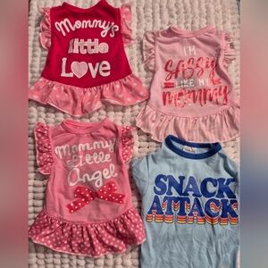 Set of 4 Graphic Onesies